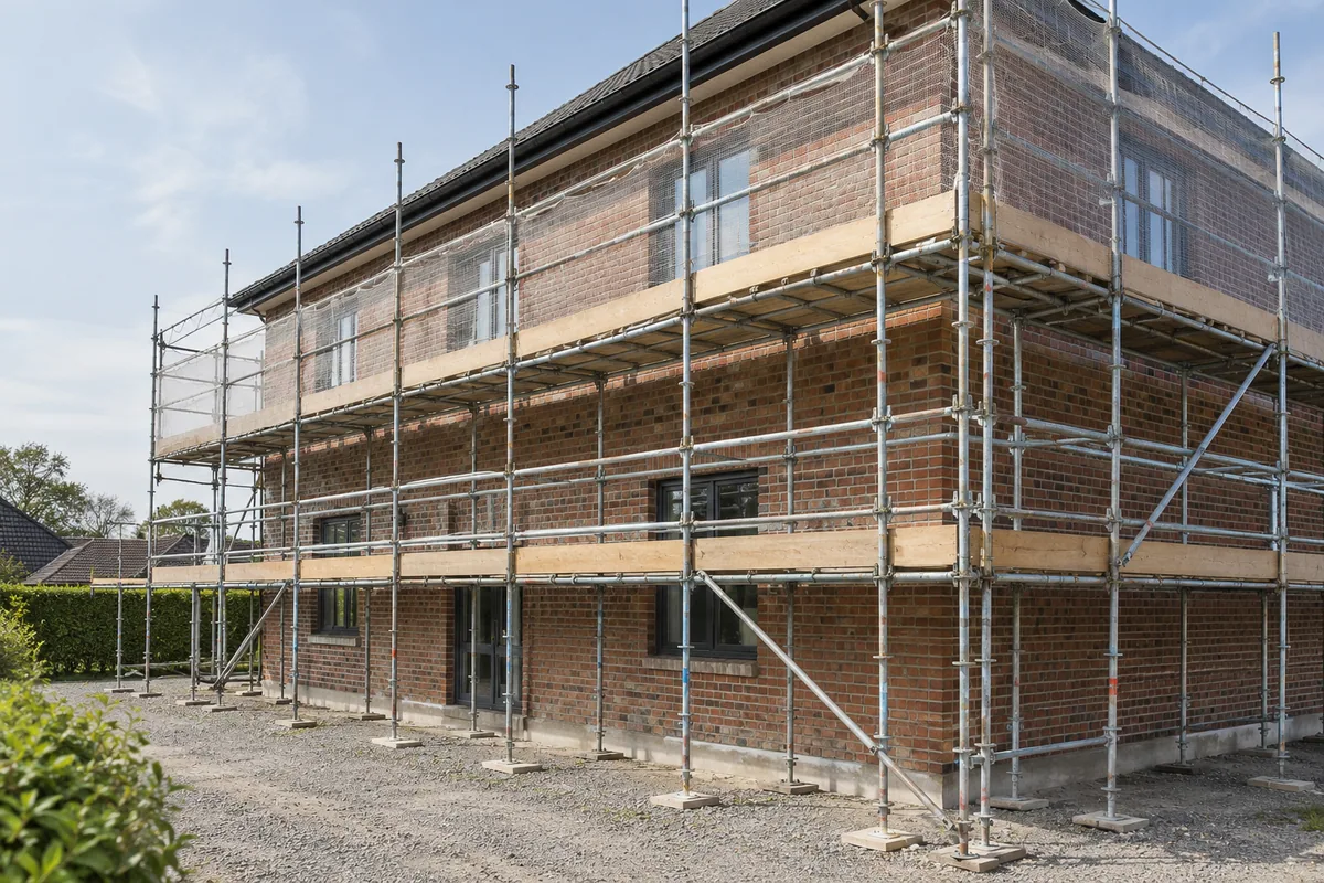 Inspiration : Échafaudage et préparation de façade