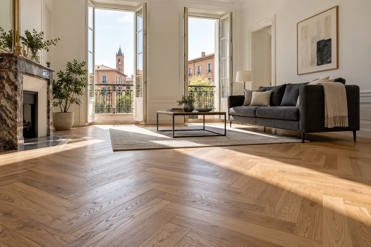 Inspiration : Parquet en chevrons