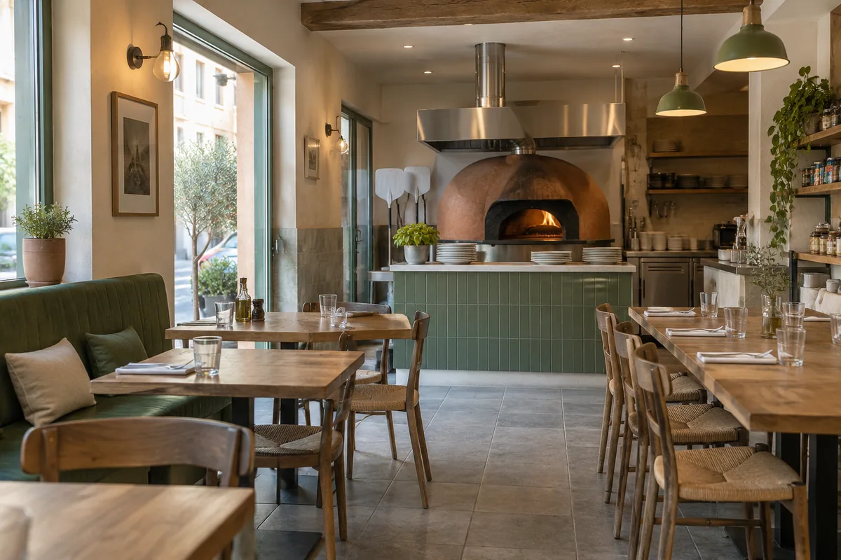 Inspiration : Réaménagement complet d’une pizzeria